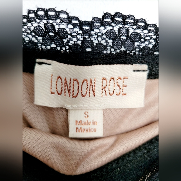 London Rose Women's Tulle Pull On Stretch Skirt Nude Lining Comfy Small - Picture 4 of 16